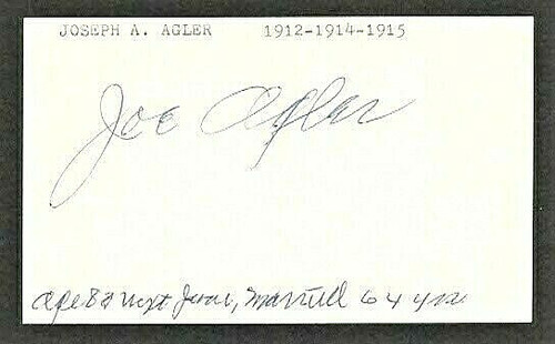 Joe agler 1971 carta - joe,