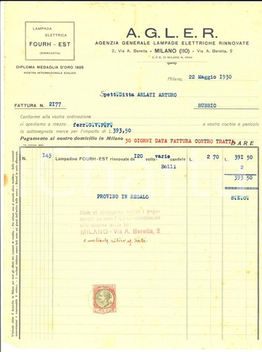 1930 milano via - via,