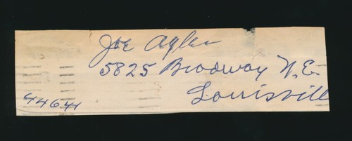 Joe agler 1912 1915 senatori - (1912-1915,
